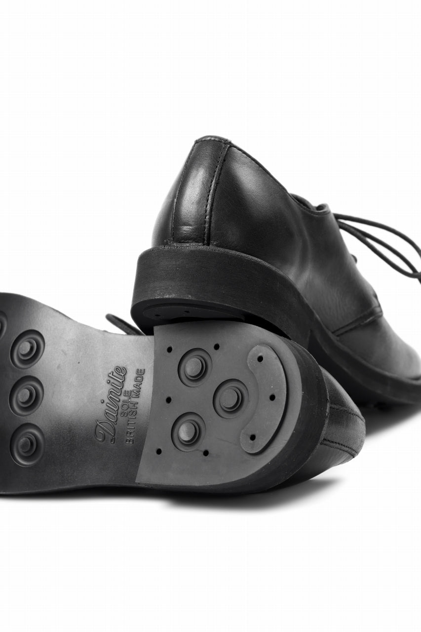画像をギャラリービューアに読み込む, Y's for men PLAIN TOE SHOES / OIL WAX LEATHER (BLACK)