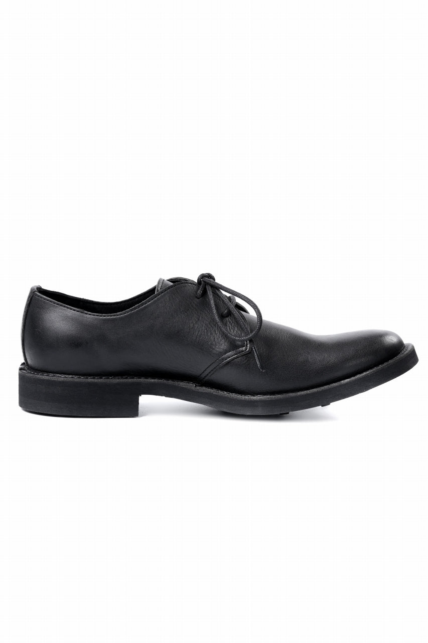 画像をギャラリービューアに読み込む, Y's for men PLAIN TOE SHOES / OIL WAX LEATHER (BLACK)