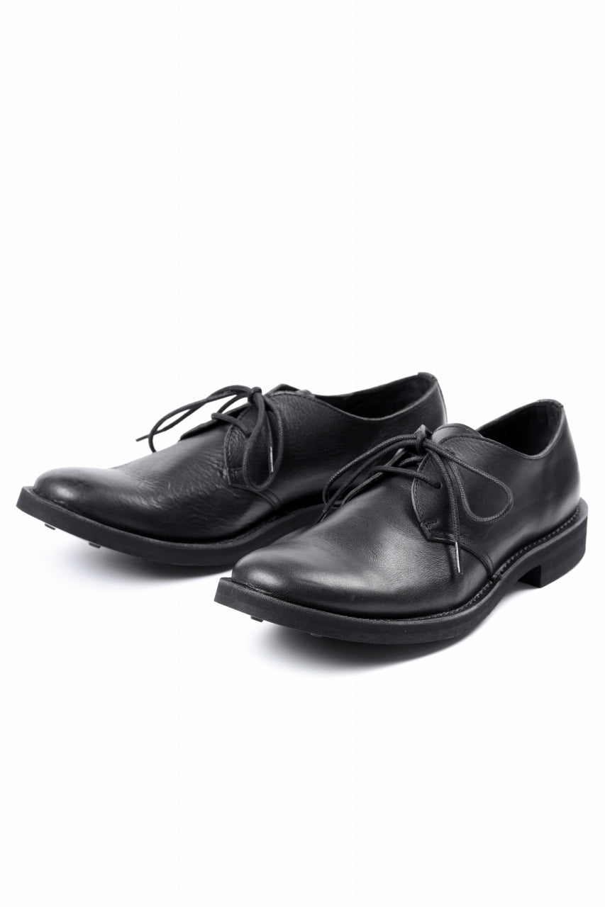 画像をギャラリービューアに読み込む, Y's for men PLAIN TOE SHOES / OIL WAX LEATHER (BLACK)