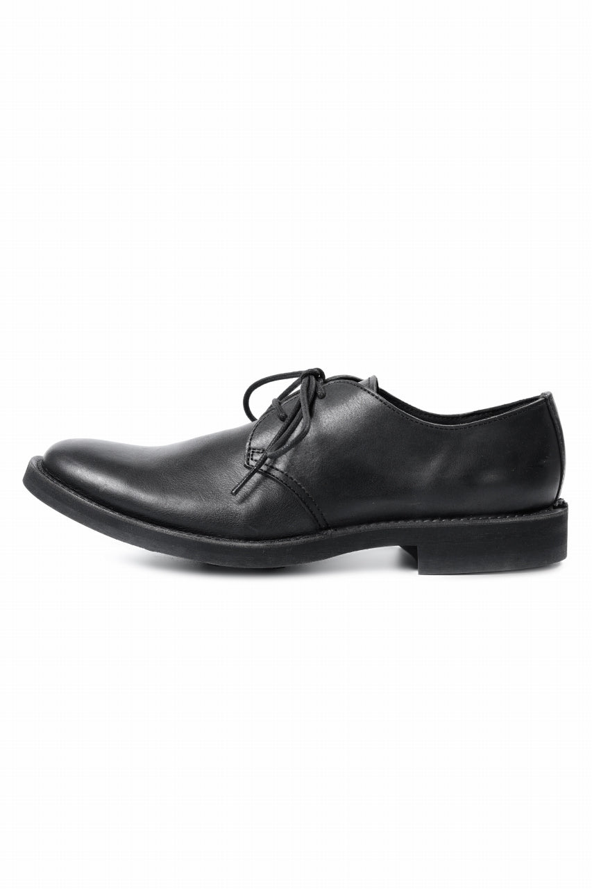 画像をギャラリービューアに読み込む, Y's for men PLAIN TOE SHOES / OIL WAX LEATHER (BLACK)