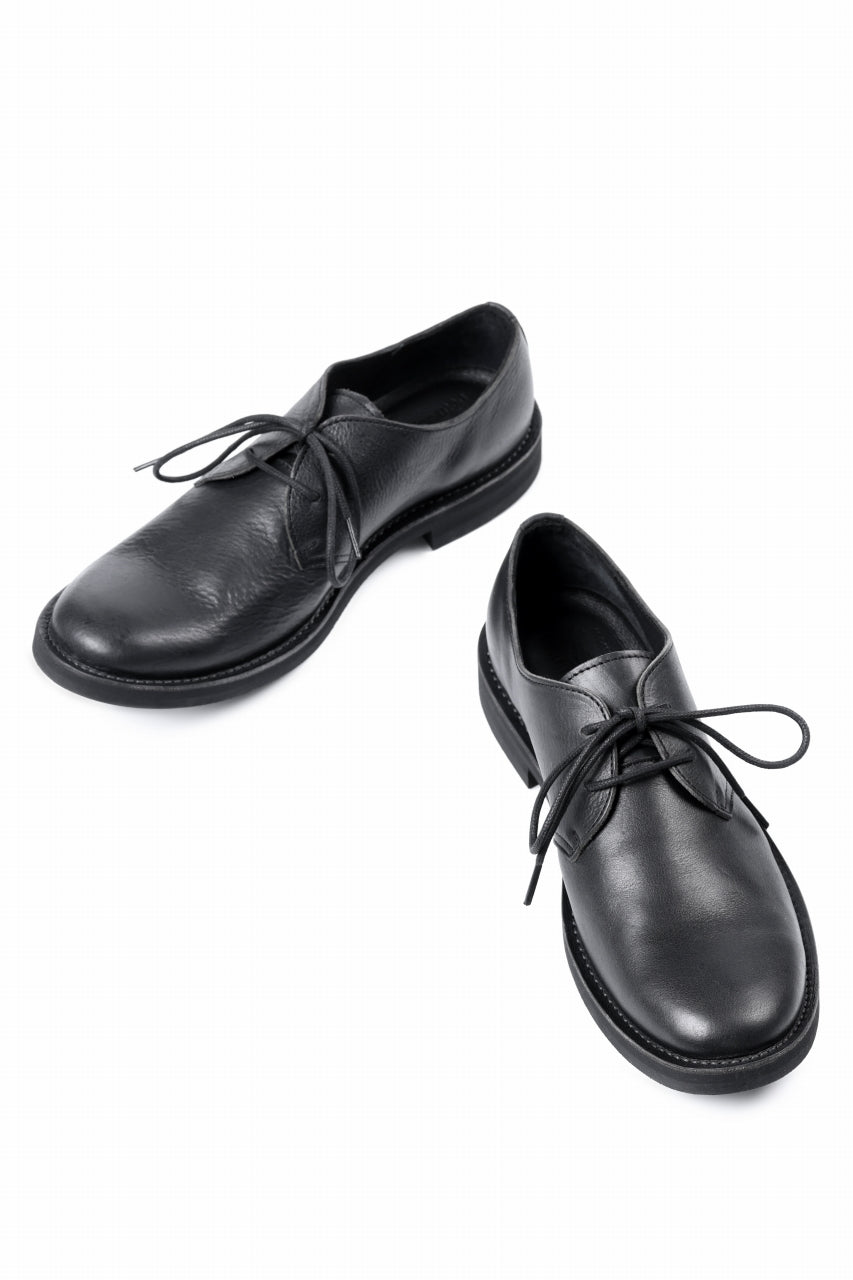 画像をギャラリービューアに読み込む, Y's for men PLAIN TOE SHOES / OIL WAX LEATHER (BLACK)