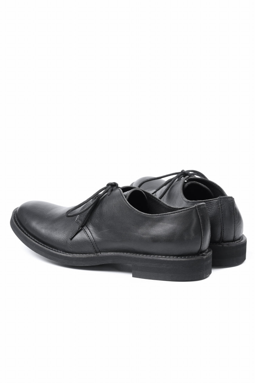 画像をギャラリービューアに読み込む, Y's for men PLAIN TOE SHOES / OIL WAX LEATHER (BLACK)