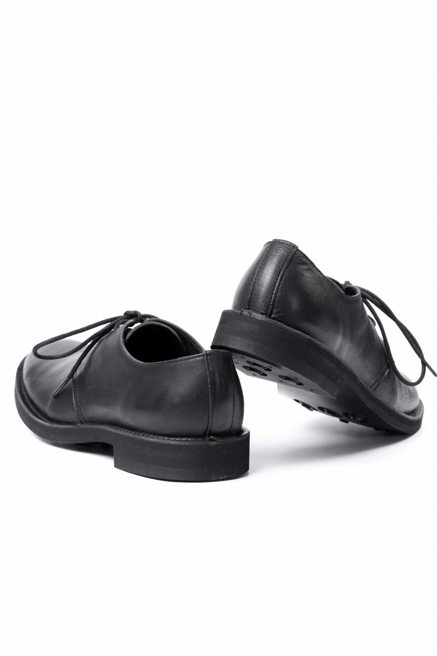 画像をギャラリービューアに読み込む, Y's for men PLAIN TOE SHOES / OIL WAX LEATHER (BLACK)
