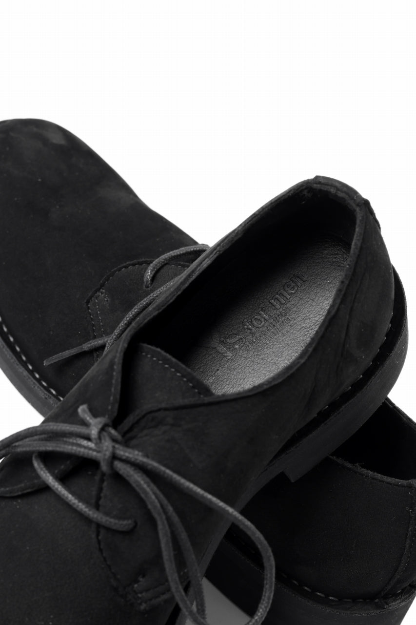 画像をギャラリービューアに読み込む, Y's for men PLAIN TOE SHOES / NUBUCK LEATHER (BLACK)