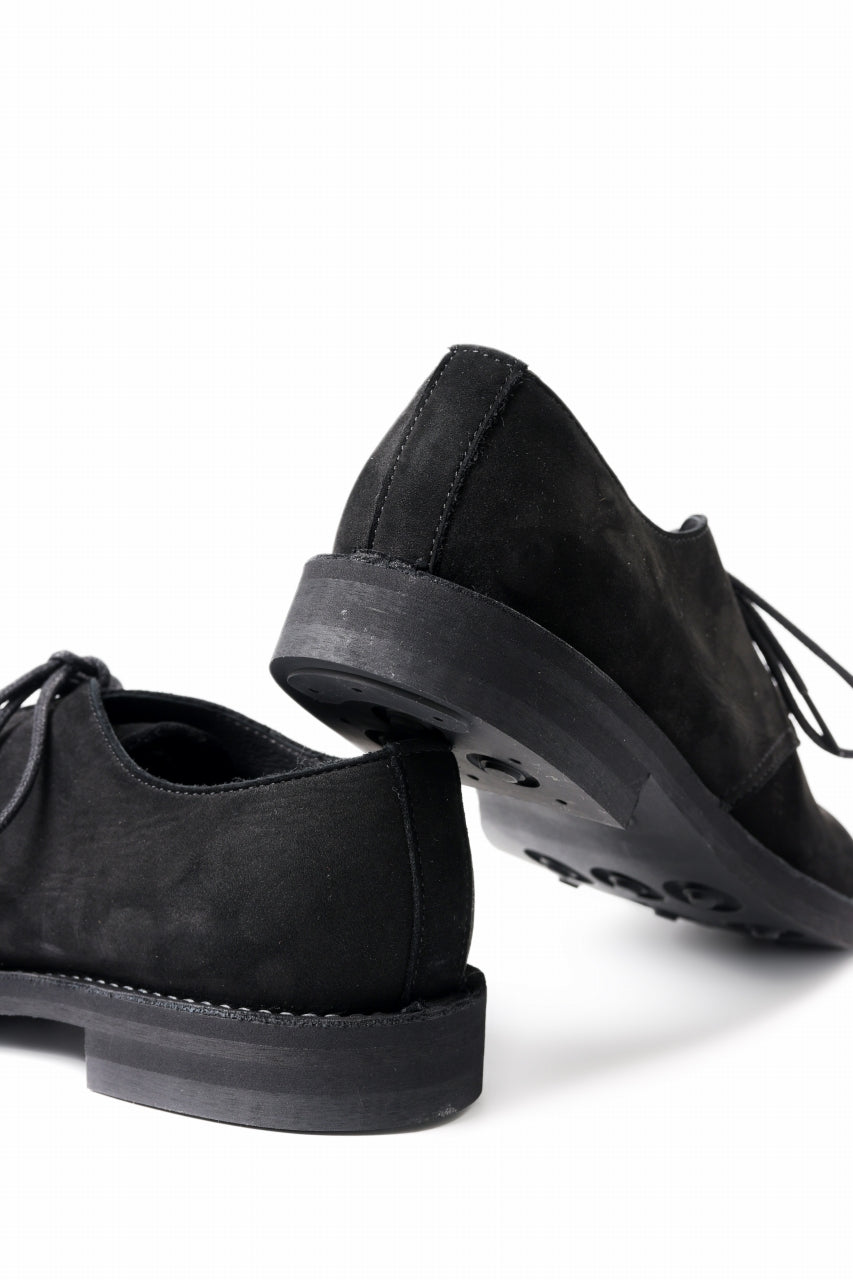 画像をギャラリービューアに読み込む, Y's for men PLAIN TOE SHOES / NUBUCK LEATHER (BLACK)