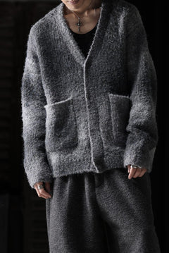 画像をギャラリービューアに読み込む, TARO HORIUCHI / th products Inflated Cardigan / 1/4.5 kasuri loop knit (mono)