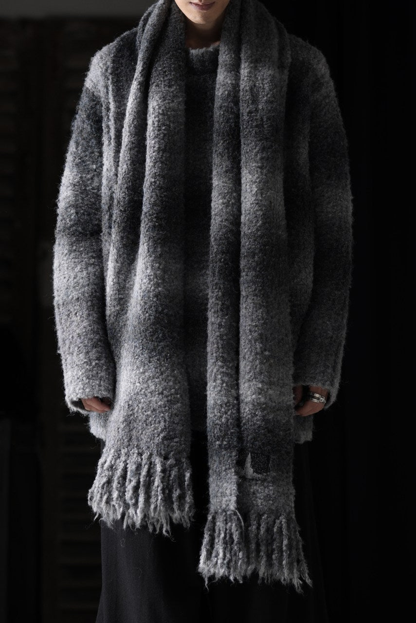 画像をギャラリービューアに読み込む, TARO HORIUCHI / th products Inflated Scarf / 1/4.5 kasuri loop knit (mono)