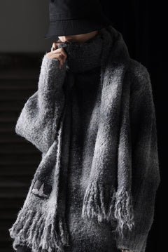 画像をギャラリービューアに読み込む, TARO HORIUCHI / th products Inflated Scarf / 1/4.5 kasuri loop knit (mono)