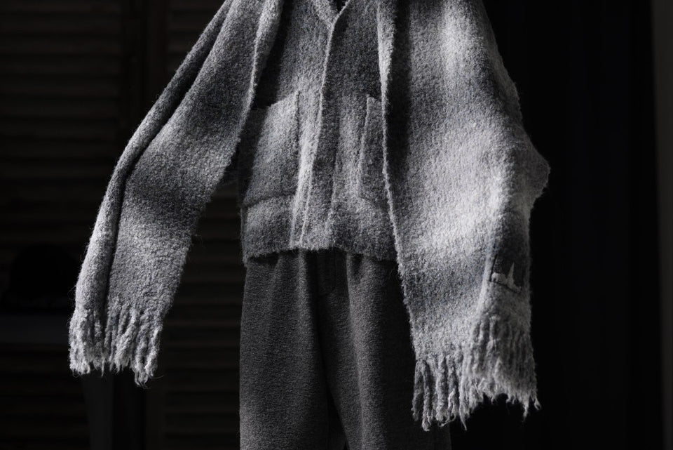 画像をギャラリービューアに読み込む, TARO HORIUCHI / th products Inflated Scarf / 1/4.5 kasuri loop knit (mono)