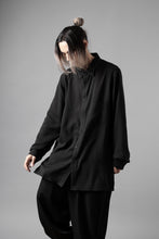 画像をギャラリービューアに読み込む, Y's for men DOUBLE STITCH SHIRT / CELLULOSE LAWN (BLACK)