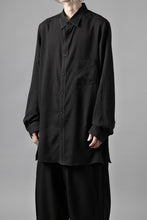 画像をギャラリービューアに読み込む, Y's for men DOUBLE STITCH SHIRT / CELLULOSE LAWN (BLACK)