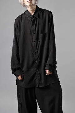 画像をギャラリービューアに読み込む, Y's for men DOUBLE STITCH SHIRT / CELLULOSE LAWN (BLACK)