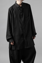 画像をギャラリービューアに読み込む, Y's for men DOUBLE STITCH SHIRT / CELLULOSE LAWN (BLACK)