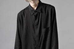 画像をギャラリービューアに読み込む, Y's for men DOUBLE STITCH SHIRT / CELLULOSE LAWN (BLACK)