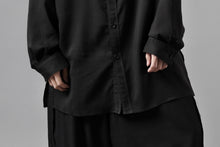 画像をギャラリービューアに読み込む, Y's for men DOUBLE STITCH SHIRT / CELLULOSE LAWN (BLACK)