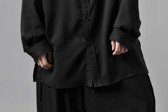 画像をギャラリービューアに読み込む, Y's for men DOUBLE STITCH SHIRT / CELLULOSE LAWN (BLACK)