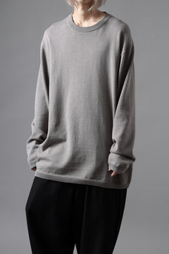 画像をギャラリービューアに読み込む, Y's for men SUMMER KNIT PULLOVER / 12G PLAIN STITCH (CHARCOAL)