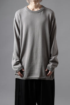 画像をギャラリービューアに読み込む, Y's for men SUMMER KNIT PULLOVER / 12G PLAIN STITCH (CHARCOAL)