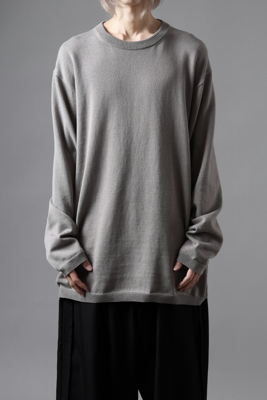 画像をギャラリービューアに読み込む, Y's for men SUMMER KNIT PULLOVER / 12G PLAIN STITCH (CHARCOAL)