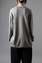 画像をギャラリービューアに読み込む, Y's for men SUMMER KNIT PULLOVER / 12G PLAIN STITCH (CHARCOAL)