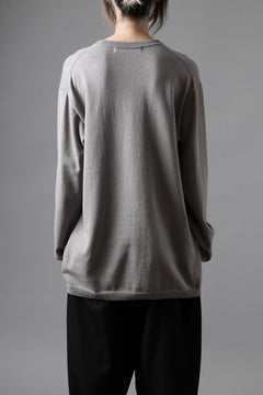 画像をギャラリービューアに読み込む, Y's for men SUMMER KNIT PULLOVER / 12G PLAIN STITCH (CHARCOAL)