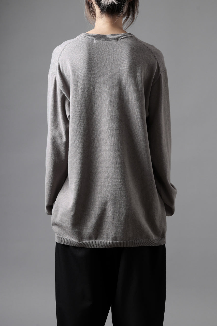 画像をギャラリービューアに読み込む, Y's for men SUMMER KNIT PULLOVER / 12G PLAIN STITCH (CHARCOAL)