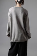 画像をギャラリービューアに読み込む, Y's for men SUMMER KNIT PULLOVER / 12G PLAIN STITCH (CHARCOAL)
