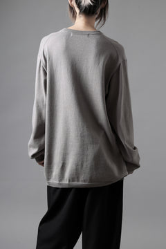 画像をギャラリービューアに読み込む, Y's for men SUMMER KNIT PULLOVER / 12G PLAIN STITCH (CHARCOAL)