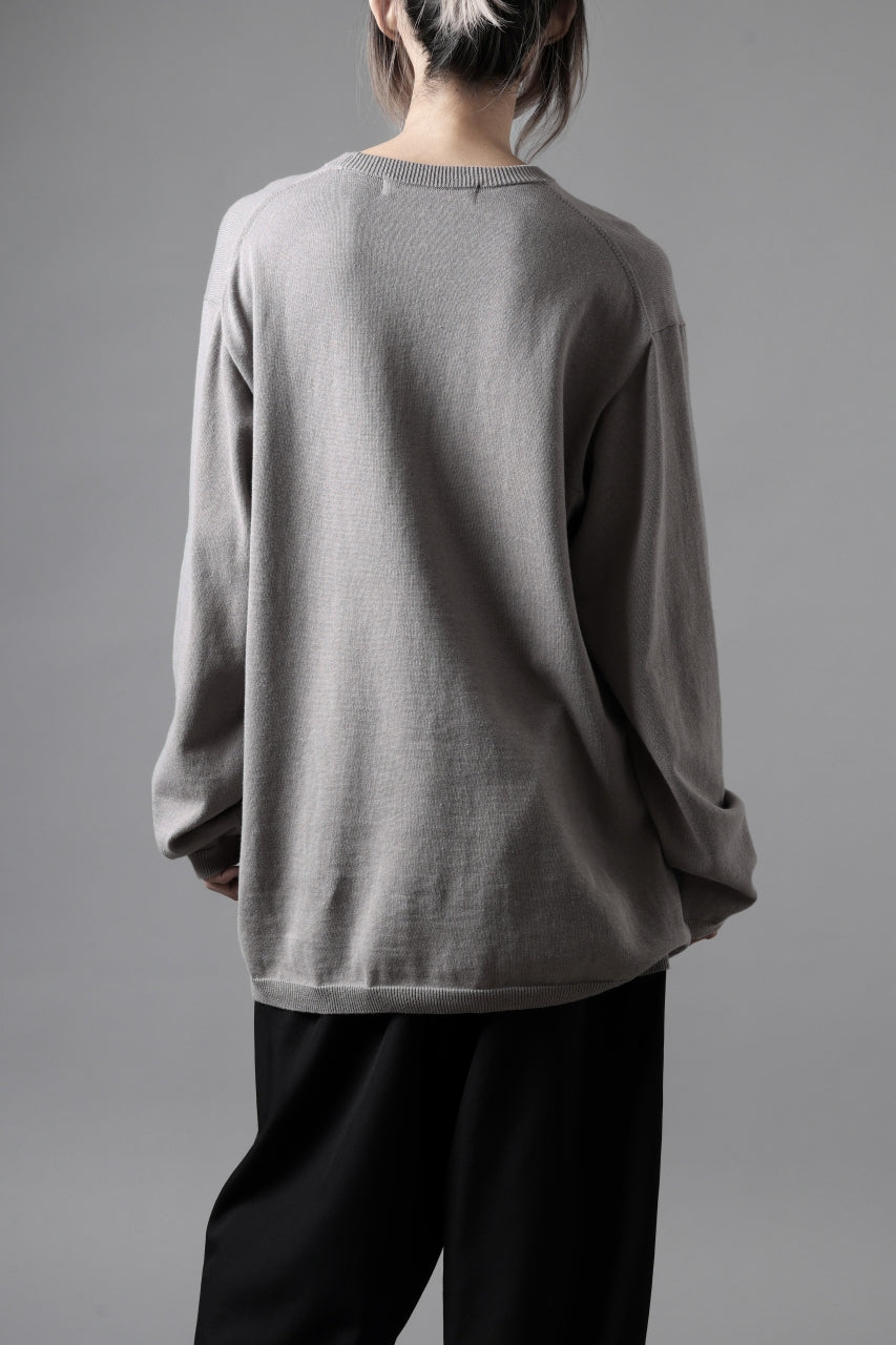 画像をギャラリービューアに読み込む, Y's for men SUMMER KNIT PULLOVER / 12G PLAIN STITCH (CHARCOAL)