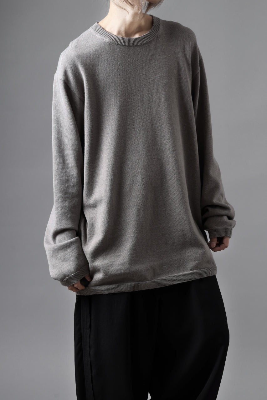 画像をギャラリービューアに読み込む, Y's for men SUMMER KNIT PULLOVER / 12G PLAIN STITCH (CHARCOAL)