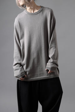 画像をギャラリービューアに読み込む, Y's for men SUMMER KNIT PULLOVER / 12G PLAIN STITCH (CHARCOAL)
