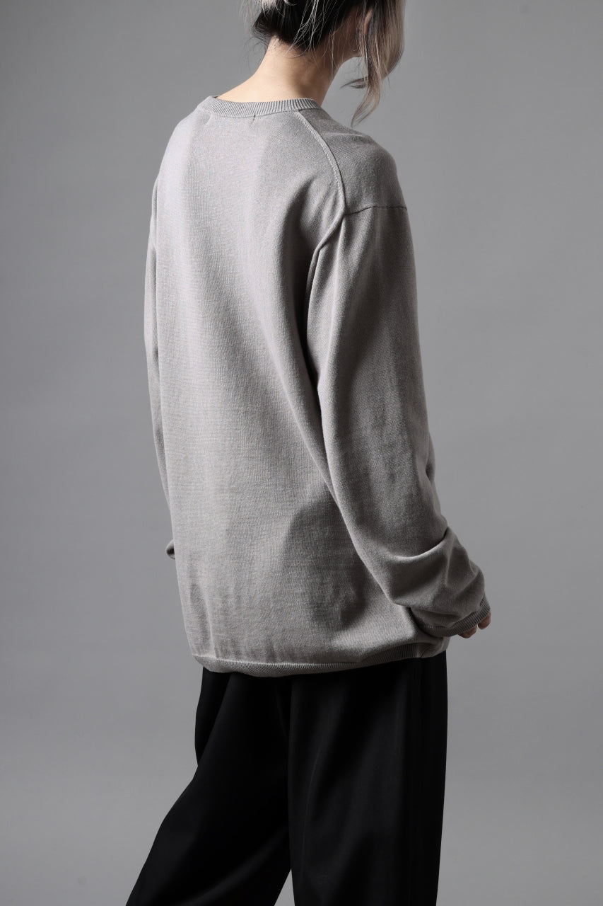 画像をギャラリービューアに読み込む, Y's for men SUMMER KNIT PULLOVER / 12G PLAIN STITCH (CHARCOAL)