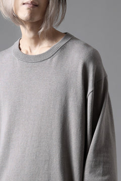 画像をギャラリービューアに読み込む, Y's for men SUMMER KNIT PULLOVER / 12G PLAIN STITCH (CHARCOAL)