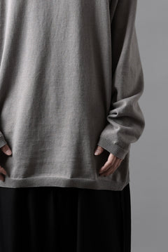 画像をギャラリービューアに読み込む, Y's for men SUMMER KNIT PULLOVER / 12G PLAIN STITCH (CHARCOAL)