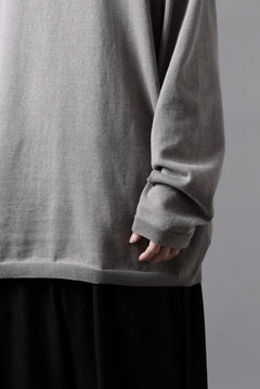 画像をギャラリービューアに読み込む, Y's for men SUMMER KNIT PULLOVER / 12G PLAIN STITCH (CHARCOAL)