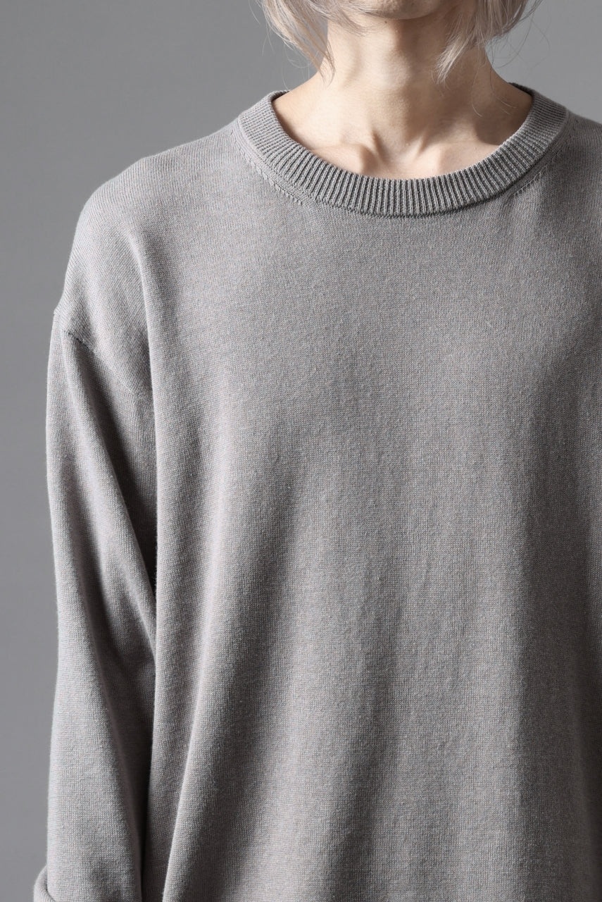 画像をギャラリービューアに読み込む, Y's for men SUMMER KNIT PULLOVER / 12G PLAIN STITCH (CHARCOAL)