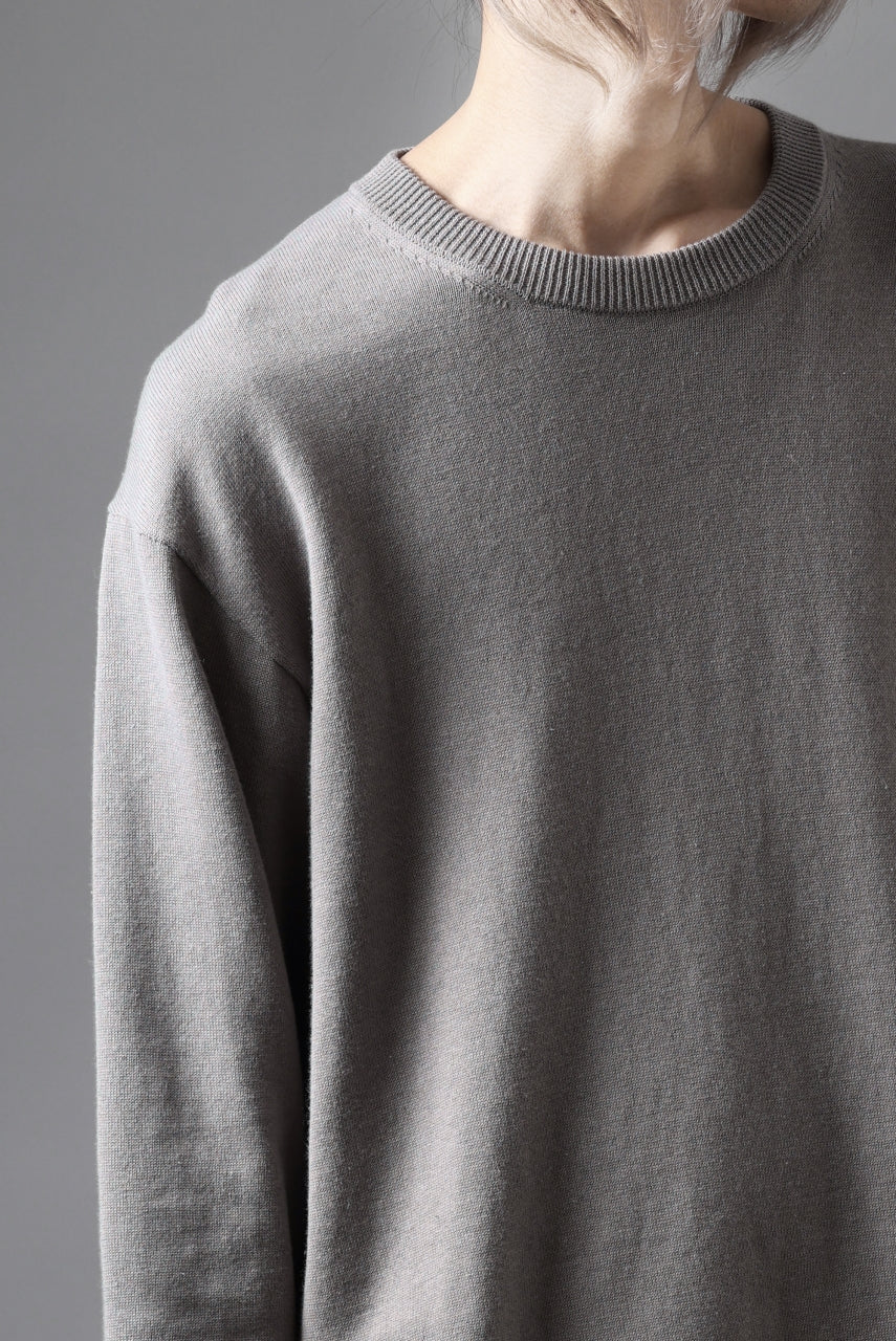 画像をギャラリービューアに読み込む, Y's for men SUMMER KNIT PULLOVER / 12G PLAIN STITCH (CHARCOAL)