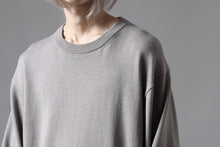 画像をギャラリービューアに読み込む, Y's for men SUMMER KNIT PULLOVER / 12G PLAIN STITCH (CHARCOAL)