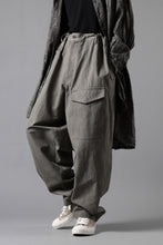 画像をギャラリービューアに読み込む, Y's for men WITHSTRING WORK PANTS / COTTON LINEN SULFIDED OZONE (CHARCOAL)