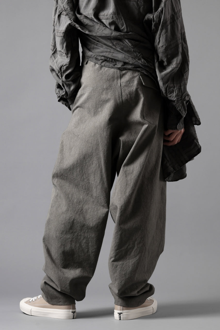 画像をギャラリービューアに読み込む, Y's for men WITHSTRING WORK PANTS / COTTON LINEN SULFIDED OZONE (CHARCOAL)