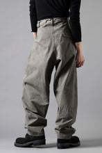 画像をギャラリービューアに読み込む, Y's for men WITHSTRING WORK PANTS / COTTON LINEN SULFIDED OZONE (CHARCOAL)