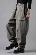 画像をギャラリービューアに読み込む, Y's for men WITHSTRING WORK PANTS / COTTON LINEN SULFIDED OZONE (CHARCOAL)