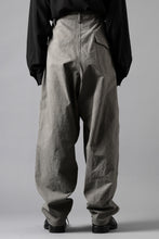 画像をギャラリービューアに読み込む, Y's for men WITHSTRING WORK PANTS / COTTON LINEN SULFIDED OZONE (CHARCOAL)