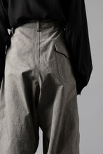 画像をギャラリービューアに読み込む, Y's for men WITHSTRING WORK PANTS / COTTON LINEN SULFIDED OZONE (CHARCOAL)