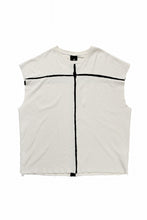 画像をギャラリービューアに読み込む, thom/krom SLEEVELESS T SHIRT / FLAME DOUBLE-FACE JERSEY (DUNE)