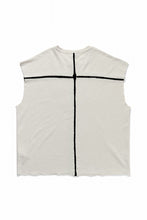 画像をギャラリービューアに読み込む, thom/krom SLEEVELESS T SHIRT / FLAME DOUBLE-FACE JERSEY (DUNE)