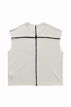 画像をギャラリービューアに読み込む, thom/krom SLEEVELESS T SHIRT / FLAME DOUBLE-FACE JERSEY (DUNE)