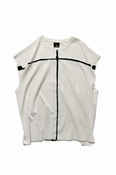 画像をギャラリービューアに読み込む, thom/krom SLEEVELESS T SHIRT / FLAME DOUBLE-FACE JERSEY (DUNE)