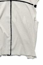 画像をギャラリービューアに読み込む, thom/krom SLEEVELESS T SHIRT / FLAME DOUBLE-FACE JERSEY (DUNE)