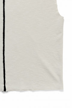 画像をギャラリービューアに読み込む, thom/krom SLEEVELESS T SHIRT / FLAME DOUBLE-FACE JERSEY (DUNE)
